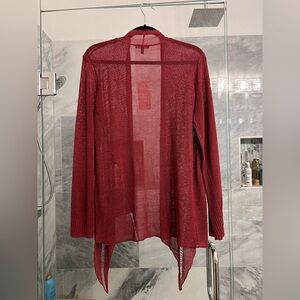 NWT Eileen Fisher Linen Blend Open Front Cardigan Large